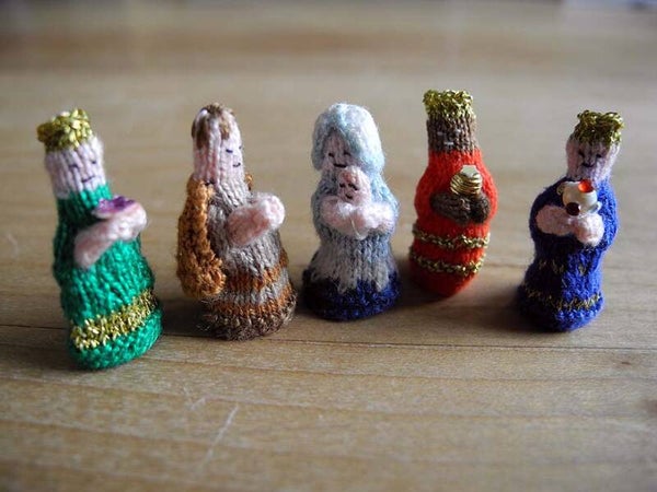 Gebreide kerstgroep - deel 1 - Sorry, only in Dutch