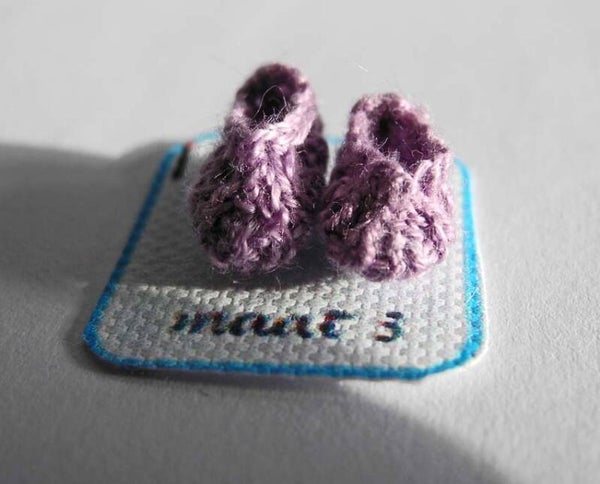 Lila meisjes sloffen - Lilac girl's slippers