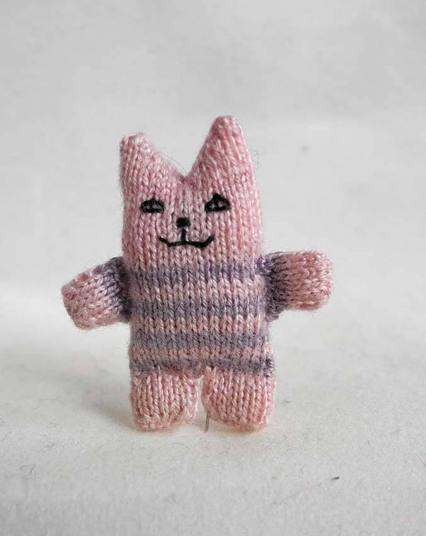 Roze gestreept poesje - Pink striped kitty