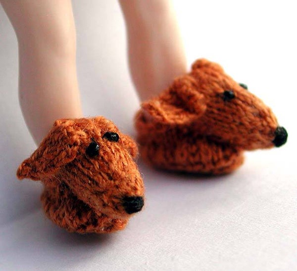 Teckel sloffen - Dachshund slippers