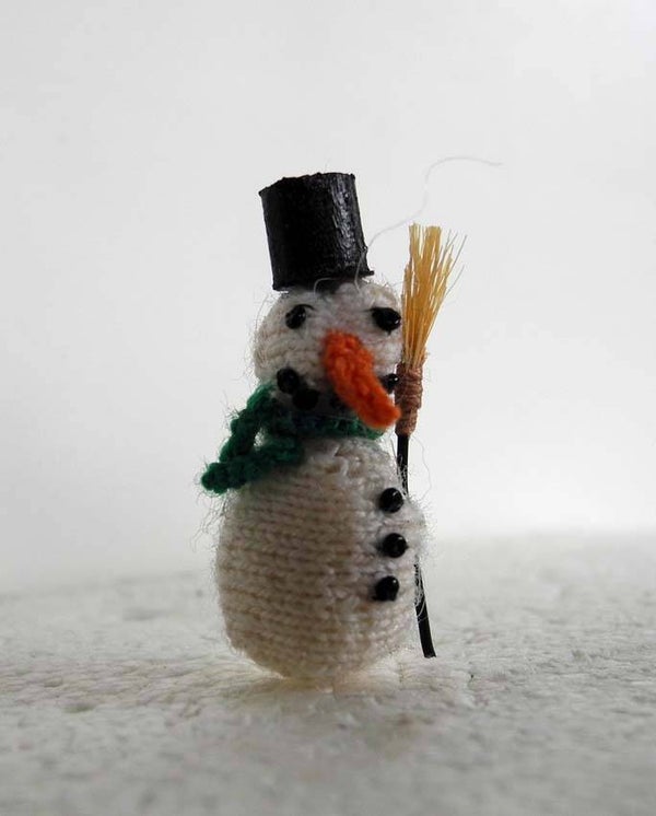 Gebreide sneeuwpop - Knitted snowman
