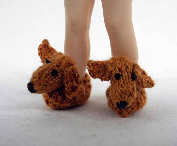 Kindersloffen teckel - Childrens slippers dachshund