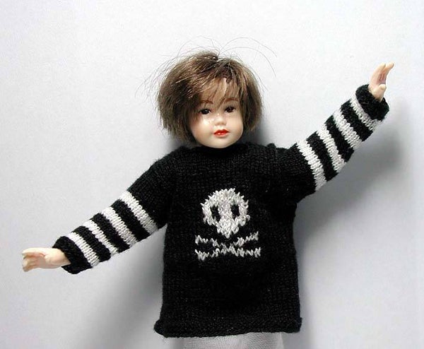 Jongenstrui met piraat - Boys jumper with pirate