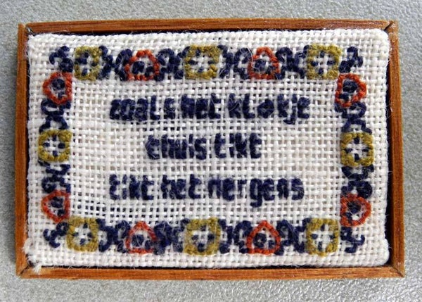 Borduurpatroon Zoals het klokje - Sorry, only in Dutch