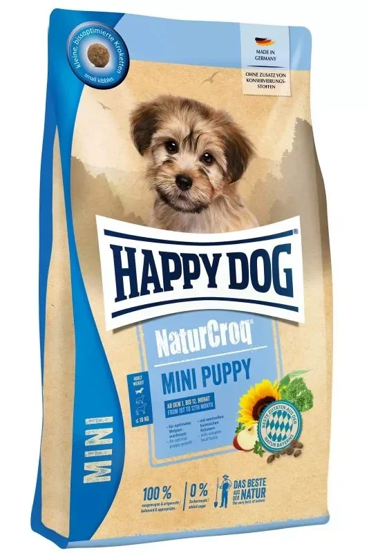 HAPPY DOG CROQUETTES POUR CHIOT PETITES RACES NATURCROQ MINI PUPPY