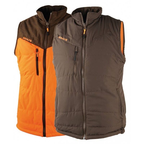 SOMLYS GILET CHAUD ET REVERSIBLE MULTI HUNT ORANGE/MARRON 417