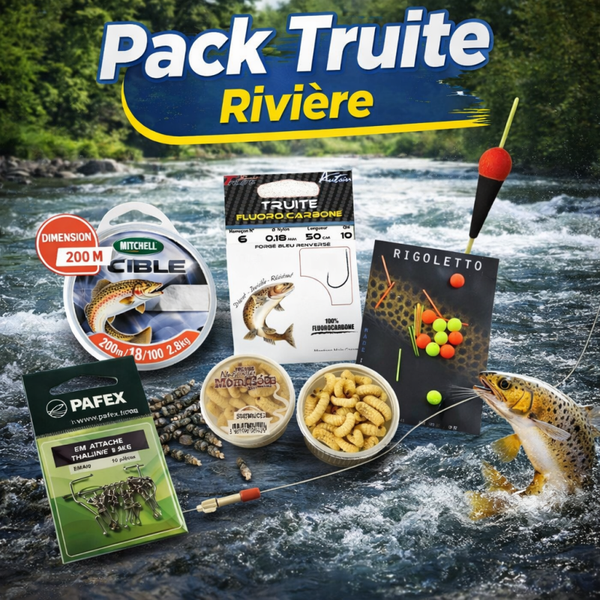 H&F 🎣 PACK TRUITE RIVIÈRE – SPÉCIAL APPÂTS NATURELS