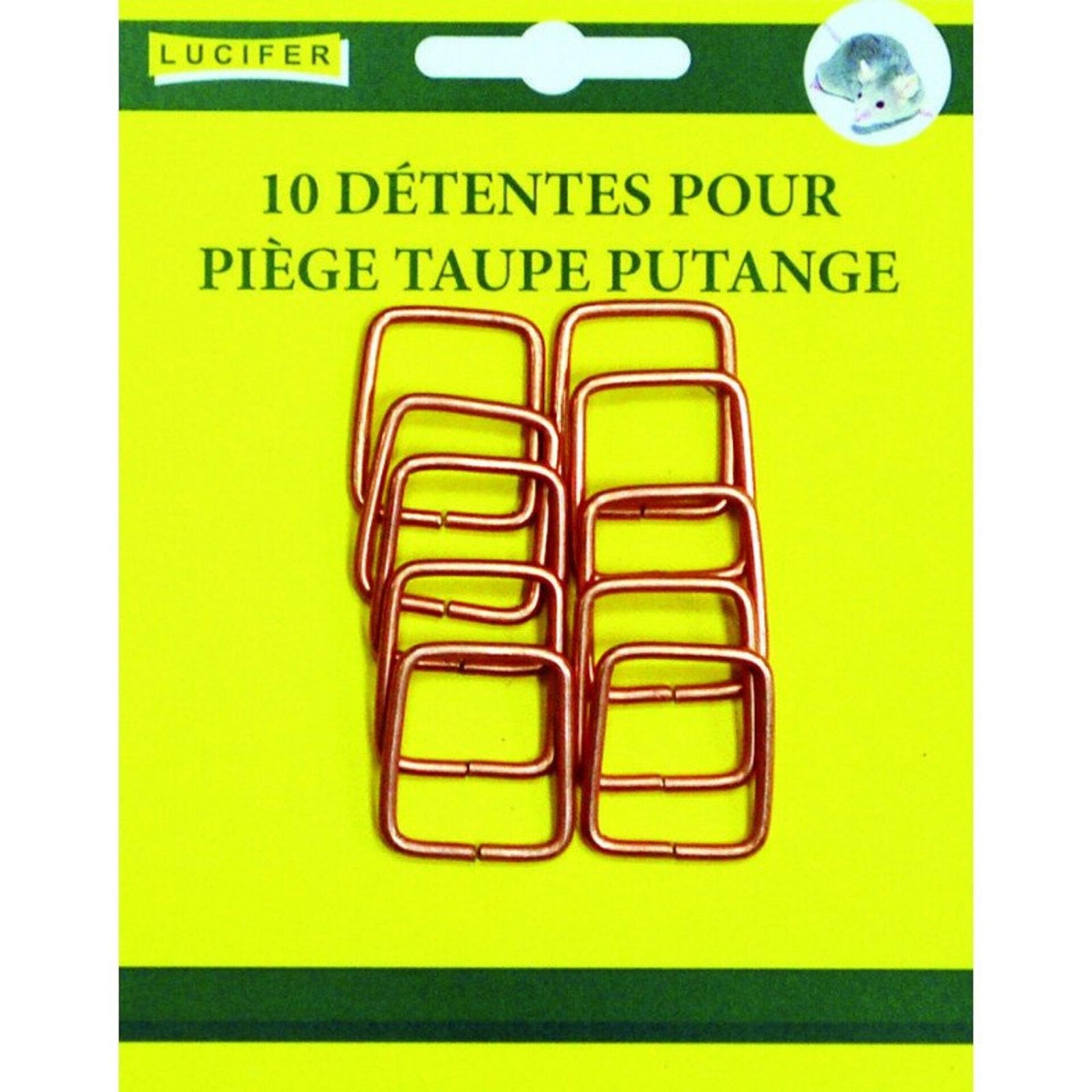 LUCIFER DETENTES POUR PIEGES A TAUPE (PAR 10)