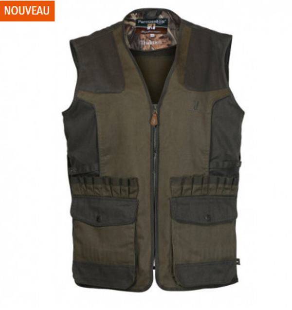 PERCUSSION LIGNE GILET CHASSE TRADITION BRODÉ