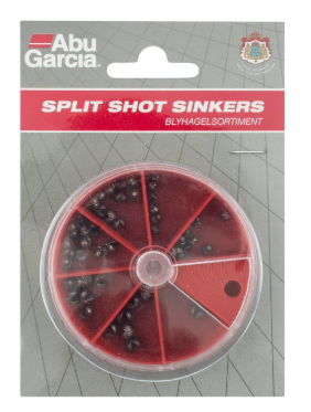 ABU GARCIA ASSORTIMENT DE PLOMB ASSORTED SPLIT SHOT SINKERS