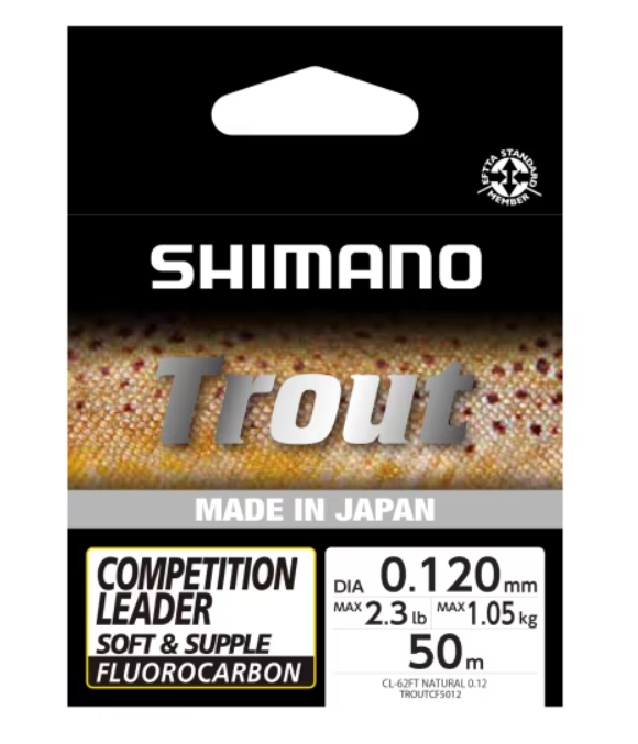 SHIMANO LIGNE TROUT COMPETITION FLUORO 50M 0.12MM 1.05KG GREY