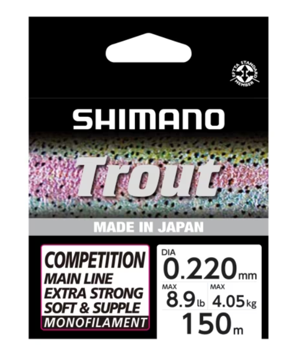 SHIMANO LIGNE TROUT COMPETITION 150M 0.16MM 2.16KG RED