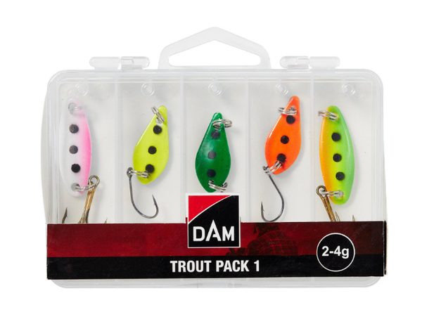 DAM KIT TRUITE TROUT PACK 1 INC. BOX 5 PCS 2- 2-4G