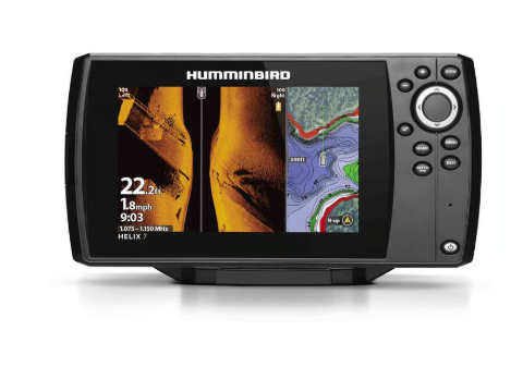 HUMMINBIRD SONDEUR COMBINE HELIX 7 G4 CHIRP SIDE IMAGING, SONDE TABLEAU +T° (411920-1)