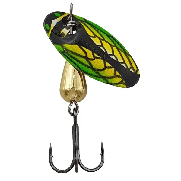 SUISSEX CUILLER CICADA BUG GREEN/YELLOW  (BLISTER 1 PC)