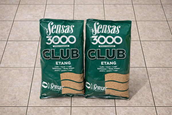 SENSAS LOT DE 6 AMORCES SENSAS CLUB 3000 ETANG