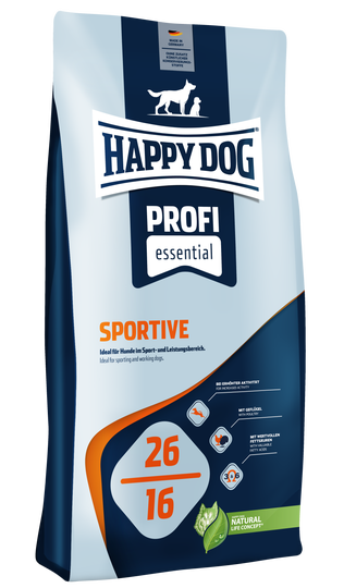HAPPY DOG CROQUETTES POUR CHIENS SPORTIVE 26/16 20KG