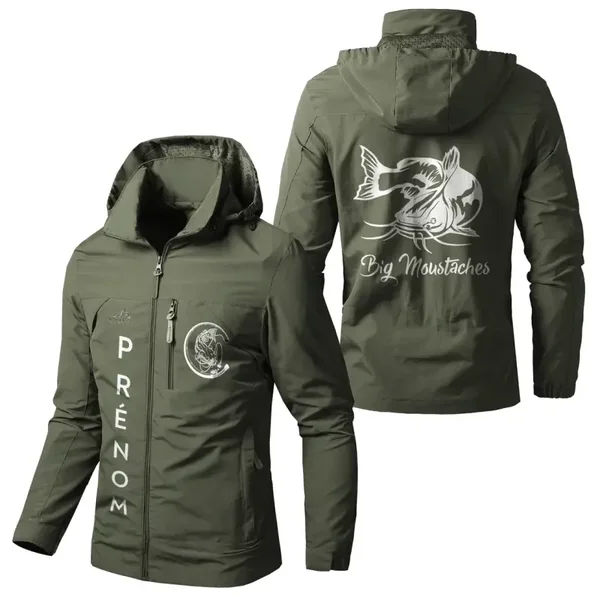 VESTE IMPERMEABLE ET COUPE VENT PERSONNALISABLE BIG MOUSTACHE