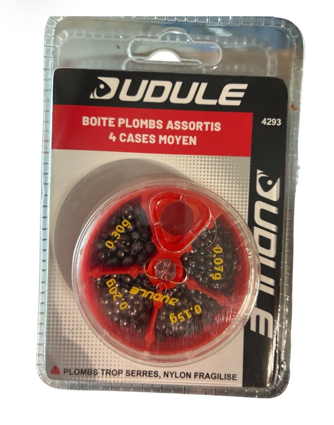 DUDULE BOITE PLOMBS ASSORTIS 4 CASES MOYEN