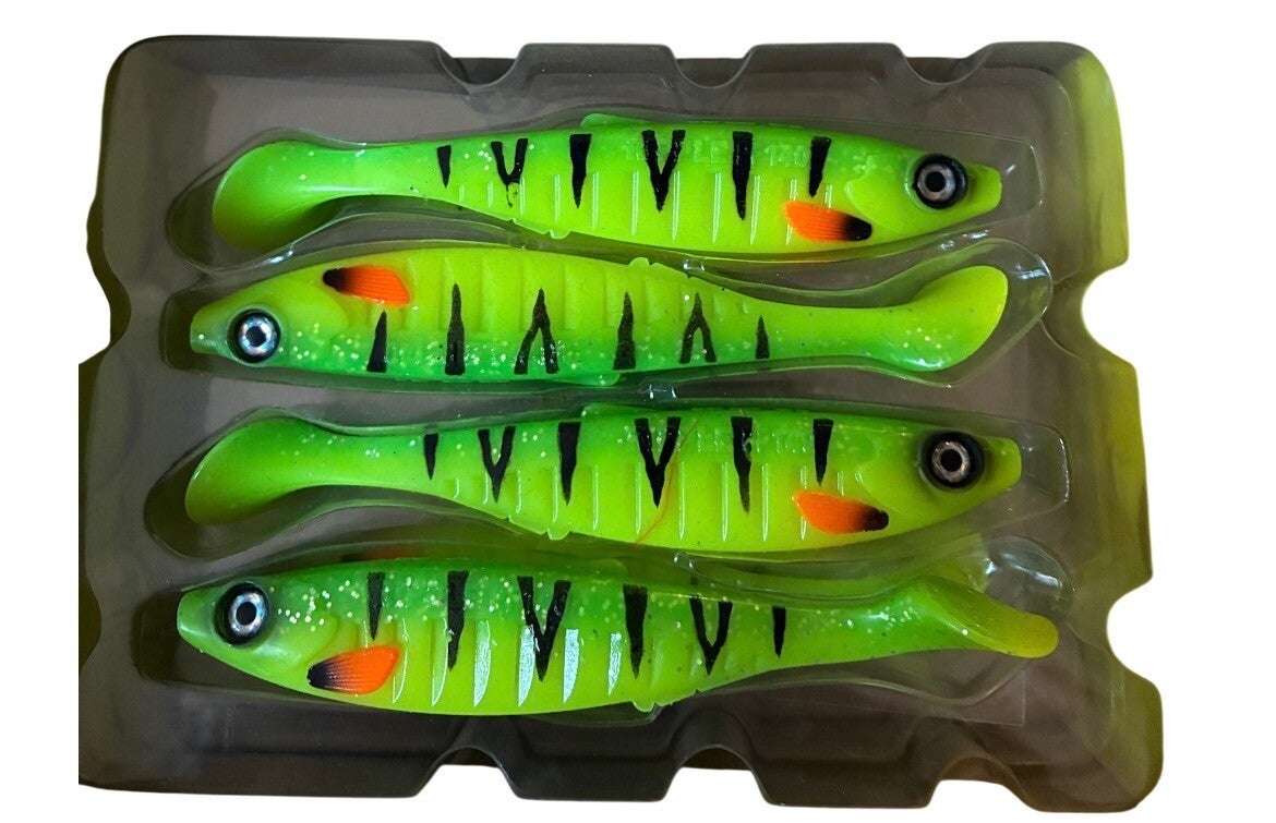 SPRO LEURRE SOUPLE RIPPLE PROFIGHTER SHAD 14CM FIRETIGER