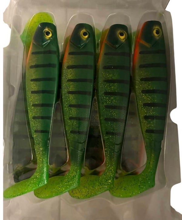 GUNKI LEURRE SOUPLE G’BUMP GHOST 170 17CM UV LEMON PERCH