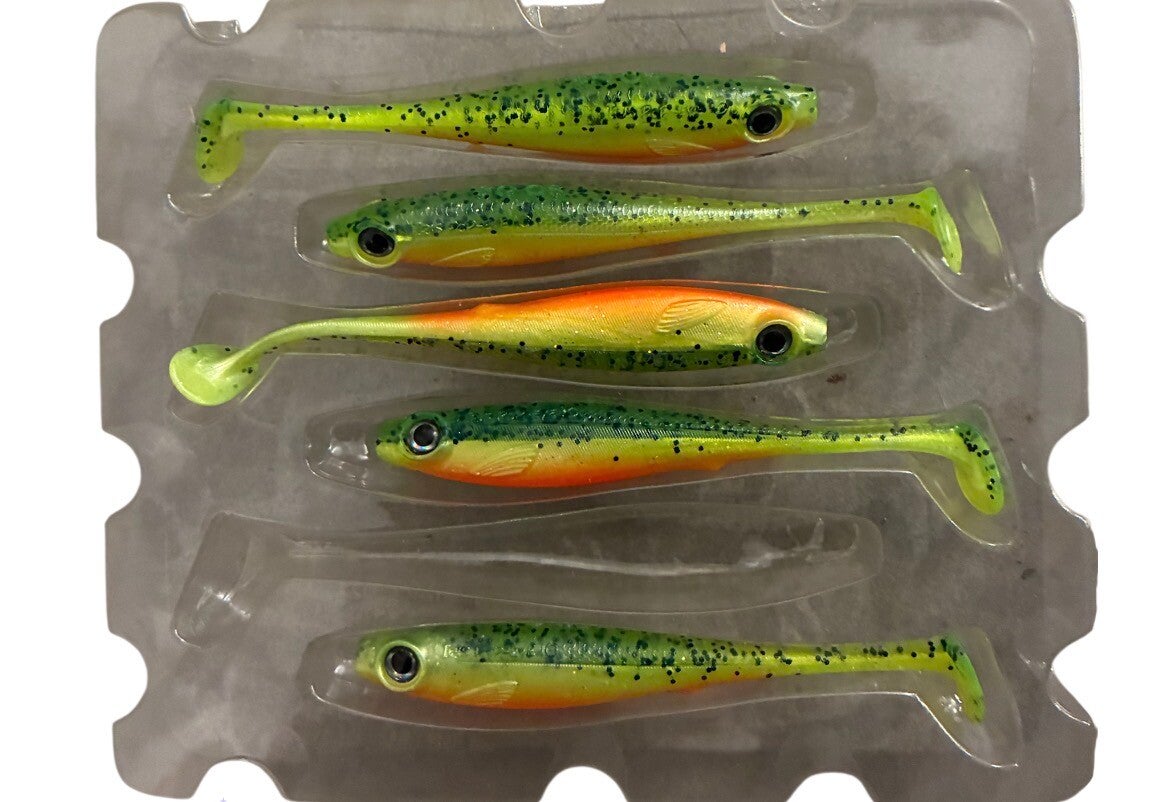 SPRO LEURRE SOUPLE POP EYE UV FLAMINGO 10CM CHARTREUSE
