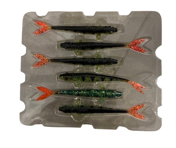 SPRO LEURRE SOUPLE IRIS V-POWER UV FLAMINGO 10CM VERT QUEUE ROUGE