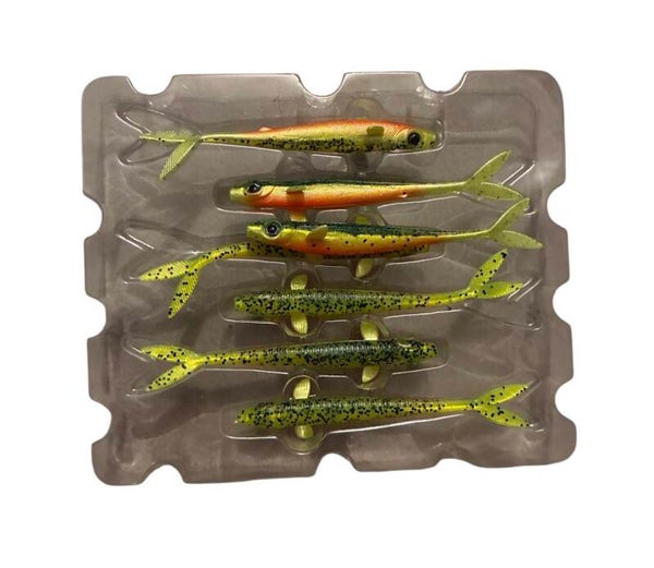 SPRO LEURRE SOUPLE IRIS V-POWER 10CM  UV BAITFISH VERT PAILLETÉ