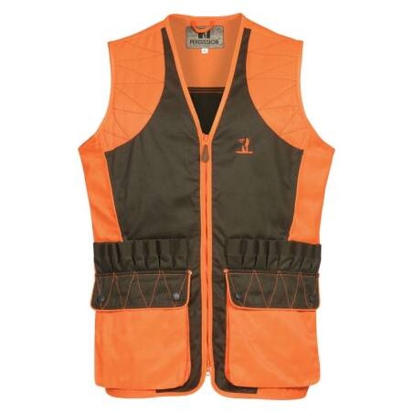 PERCUSSION 1287 GILET CHASSE TRADITION HAUTE VISIBILITE
