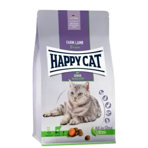 HAPPY CAT CROQUETTES POUR CHATS SENIOR AGNEAU FERMIER