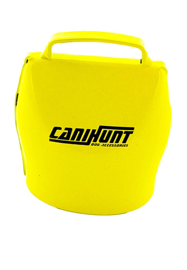 CANIHUNT CLOCHE ALP H5cm JAUNE PASSANT COLLIER DE 28 mm