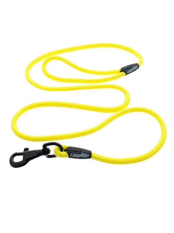 CANIHUNT LAISSE CANIHUNT ALP SIMPLE CORDE RONDE 150 CM POLYESTER DIAMETRE 10 mm JAUNE