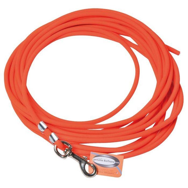 JANUEL LONGE BIOTHANE TUBULAIRE ORANGE LONG 10M