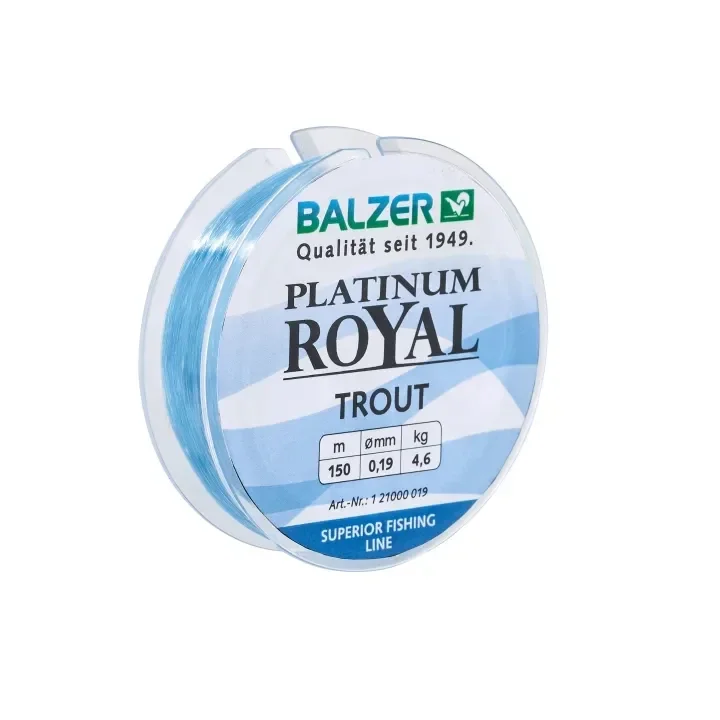 BALZER NYLON ROSE PLATINIUM ROYAL TROUT BLEU 150M