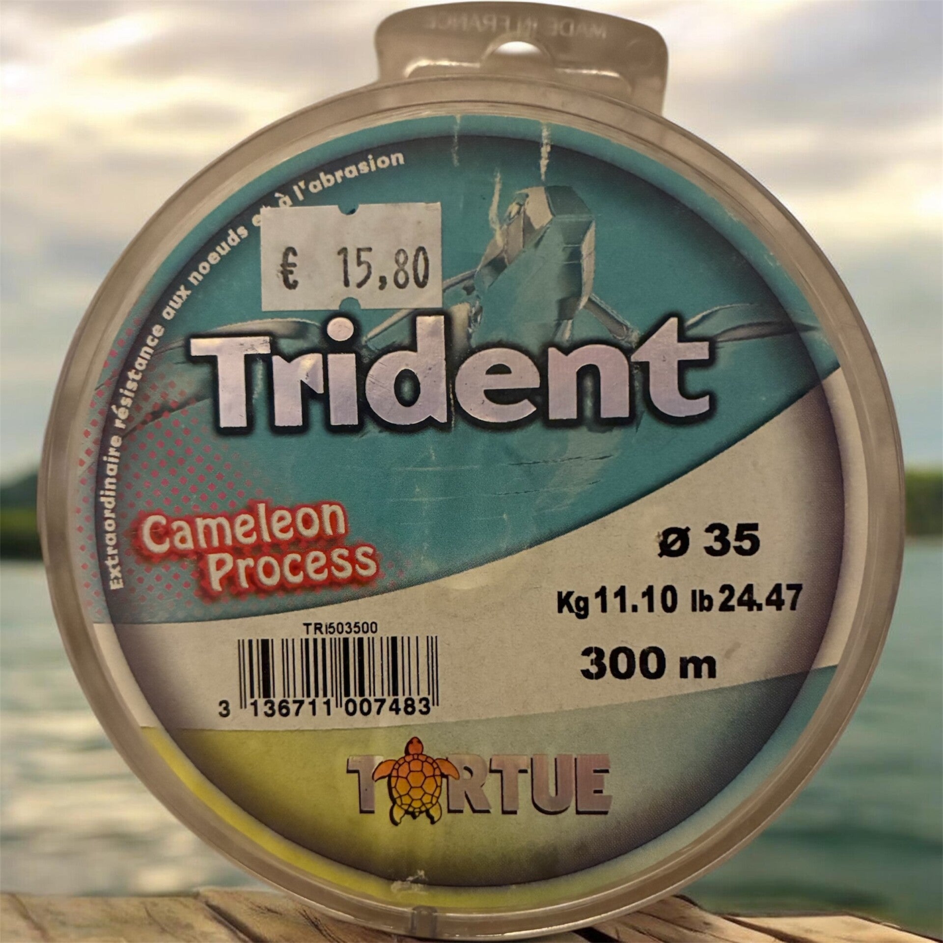 TORTUE TRIDENT NYLON PÊCHE EN MER CAMÉLÉON PROCESS 300M