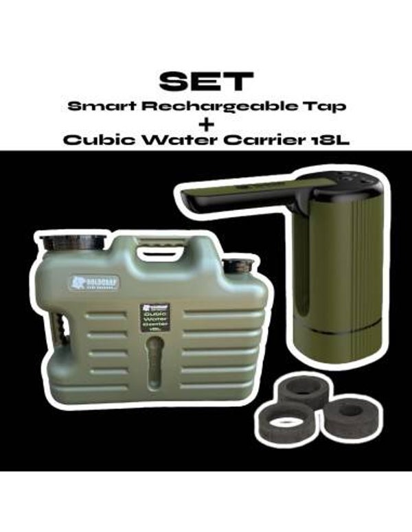HOLDCARP SET - ROBINET RECHARGEABLE INTELLIGENT + RESERVOIR D'EAU  18L