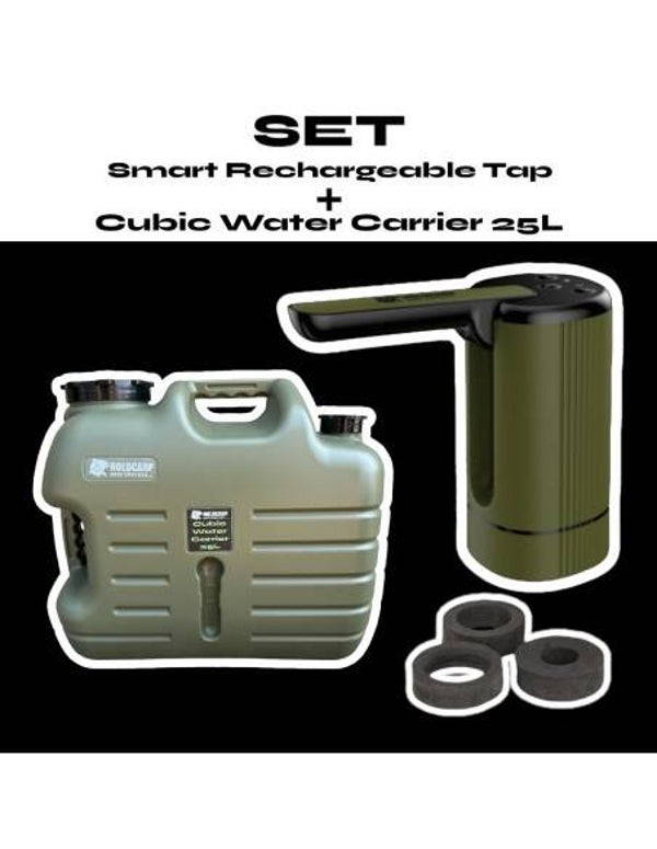 HOLDCARP SET - ROBINET RECHARGEABLE INTELLIGENT + RESERVOIR D'EAU 25L