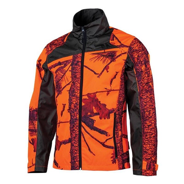 TREELAND VESTE DE CHASSE ANTI RONCE MAQUISARD JKT ORANGE CAMOUFLAGE T621N
