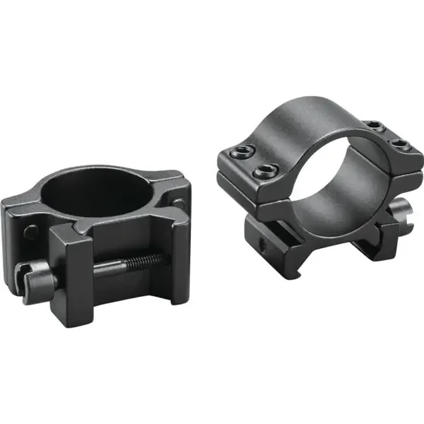 TASCO PAIRE COLLIERS ALUMINIUM POUR RAIL 21 MM- DIAMETRE 30 MM - BAS - NOIR MAT