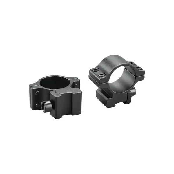 TASCO PAIRE COLLIERS ALUMINIUM POUR RAIL 11 MM - DIAMETRE 25,4 MM - MOYEN - NOIR MAT