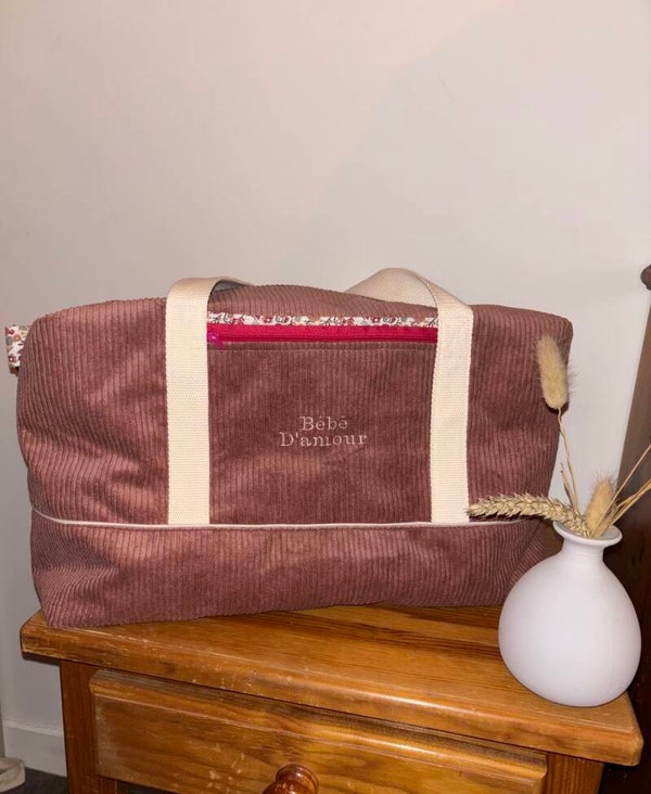 Sac à langer velours