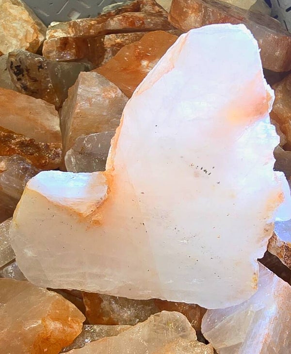 Heldere Bariet Mix rhombohedral (Marokko)