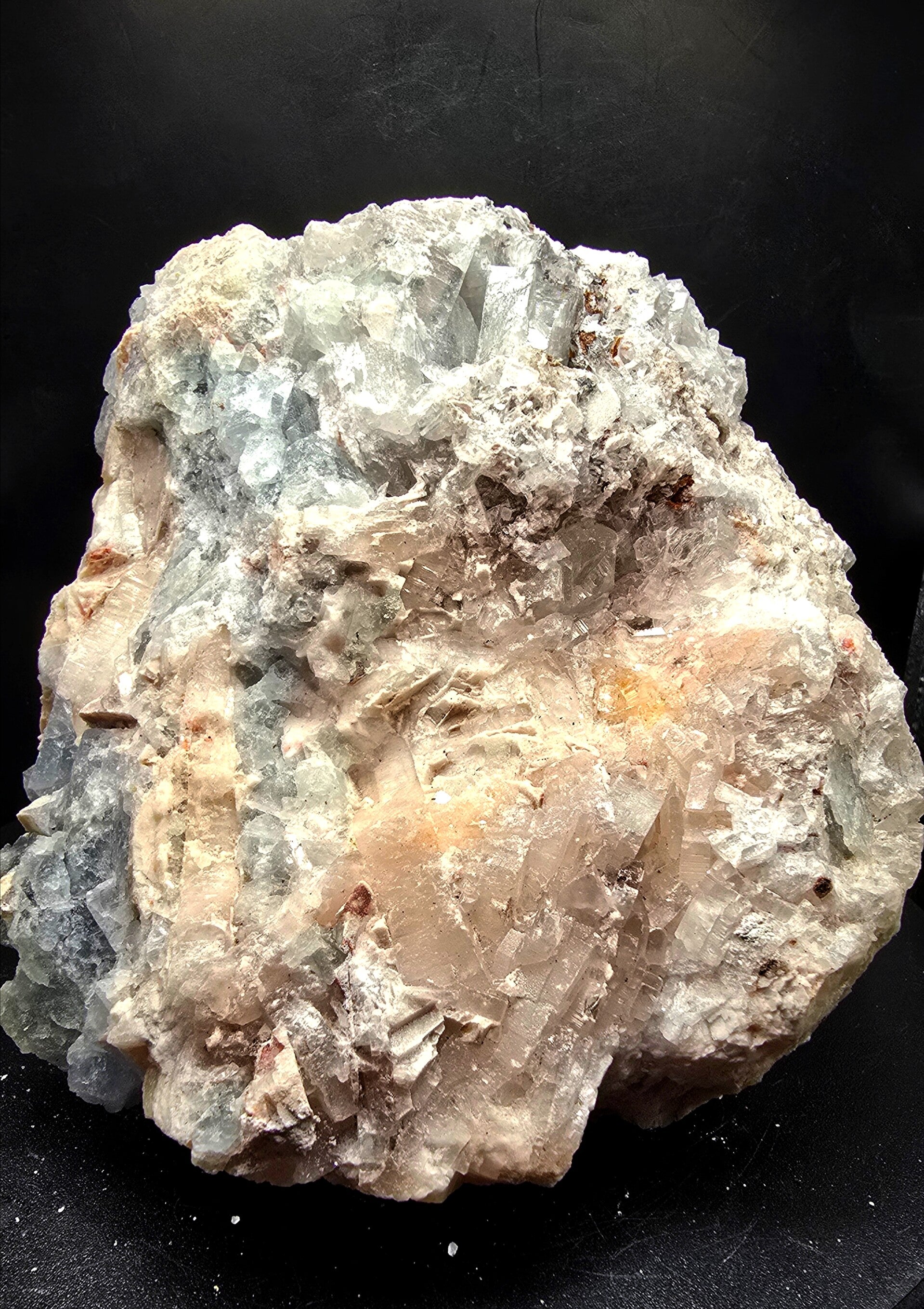 Bariet met blauw fluoriet #0172