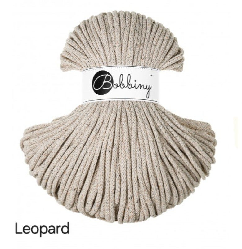 Bobbiny Flechtkordel - Flechtkordel 5mm x 100m - Leopard