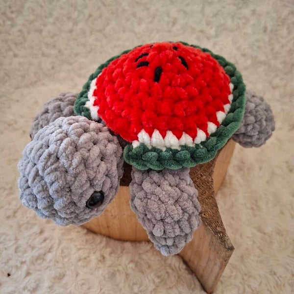 Auswechselbare Panzer für gehäkelte Schildkröte