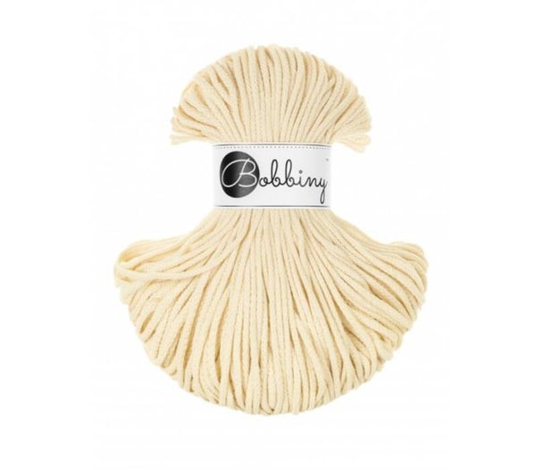 Bobbiny Flechtkordel - Premium 3mm x 100m - Butter Yellow
