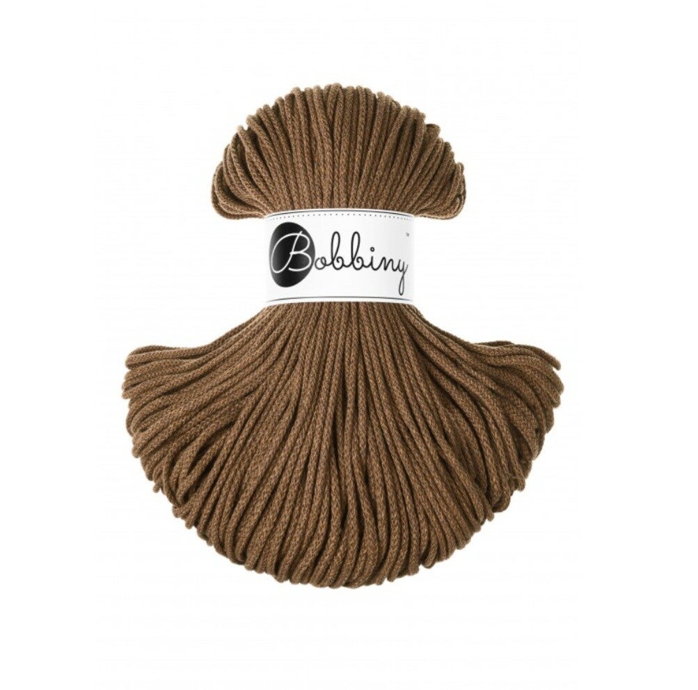 Bobbiny Flechtkordel - Premium 3mm x 100m - Nut Brown