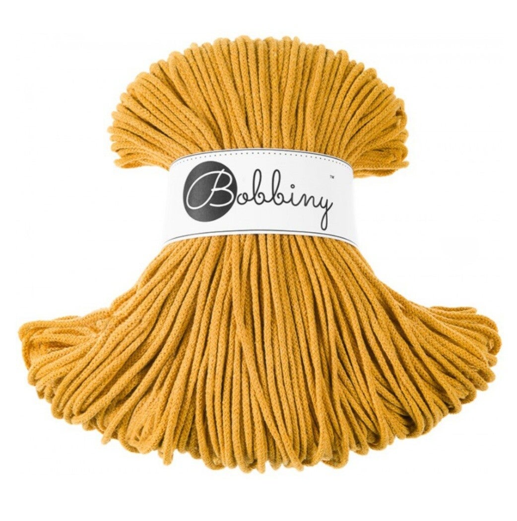 Bobbiny Flechtkordel - Premium 3mm x 100m - Mustard