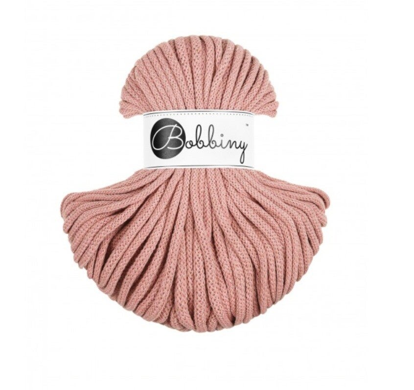 Bobbiny Flechtkordel - Premium 5mm x 100m - Blush