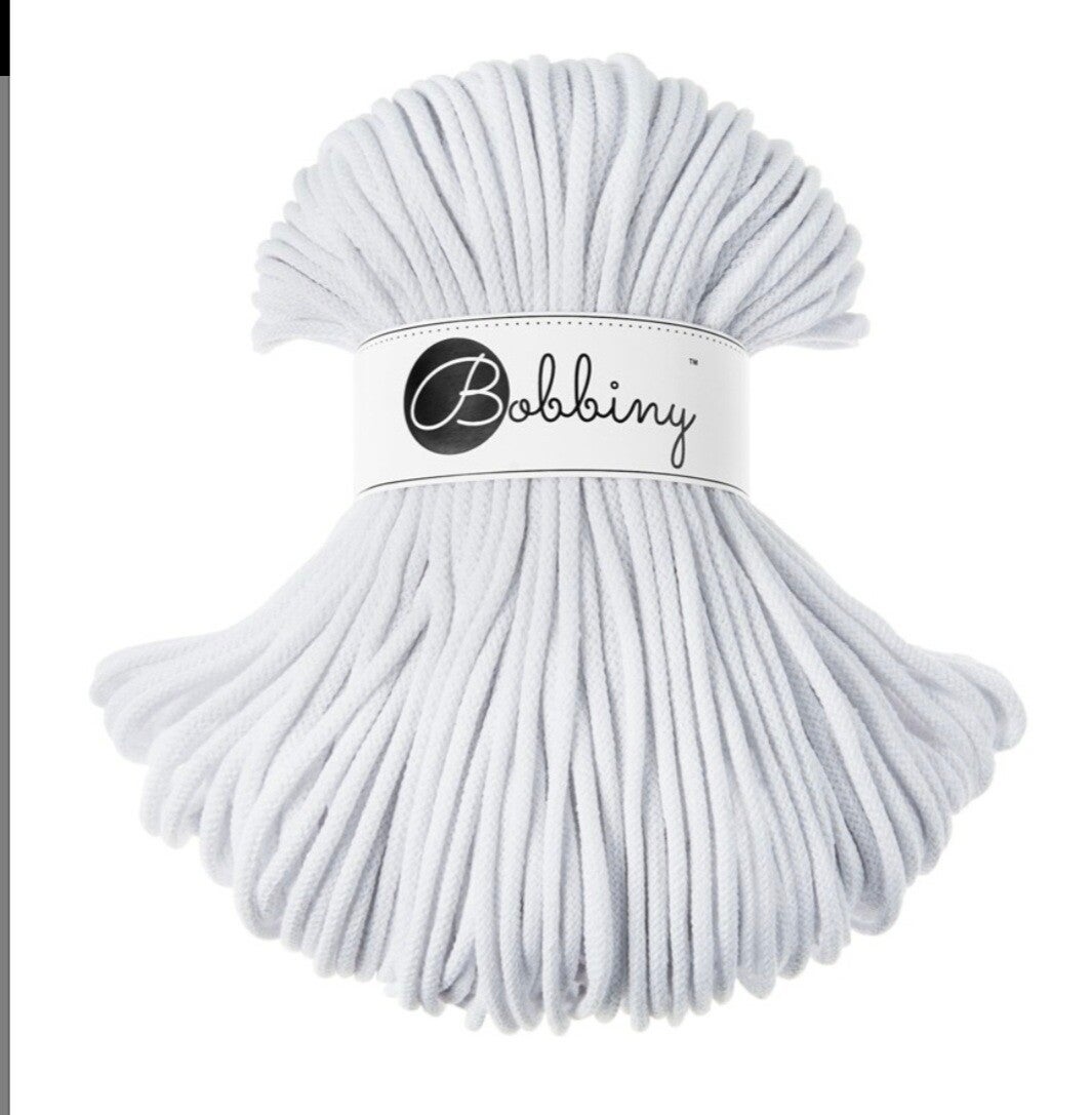 Bobbiny Flechtkordel - Premium 5mm x 100m - White